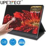 15.6" Portable Monitor 2K LCD 1920x1080 Touch Battery for Raspberry Pi Xbox 360