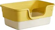 Removable Cat Litter Box Thickened Anti-Splash Litter Box Easy to Clean Cat Pan Pet Toilet Supplies for Kitten/Kitty/Rabbit