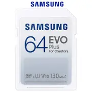 Samsung SD Card 64GB EVO Plus SDXC Class 10 V30 DSLR Video Camera Memory 130MB/s