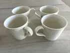 ROYAL DOULTON Set of 4 Gordon Ramsay Maze White Coffee Mugs 14 oz Drinkware