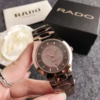 在飛比找蝦皮購物優惠-Rado 男女時尚商務合金錶殼鋼錶帶手錶石英禮物