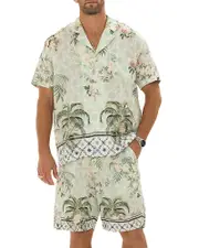 Camilla Relaxed Fit Printed Camp Shirt