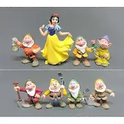Jtgg Snow White And The Seven Dwarfs Figures Decorative Toys 8pc Set Christmas Gift