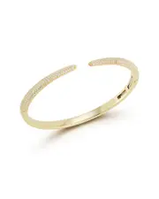 Chloe and Madison 14K Over Silver CZ Bangle Bracelet