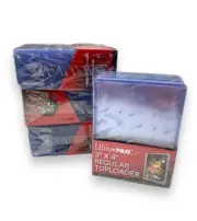 NEW ULTRA PRO 3"x4" 100 Count Clear Regular Toploader Individual Card Protectors