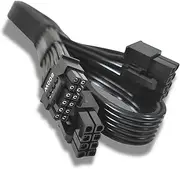 Original OEM ATX 3.0 PCIe 5.0 Cable (8+8 PIN to 12VHPWR 16 PIN) Power Cable for RTX 4090/4080/4070/4060/3090ti Compatible with SuperFlower/EVGA Models