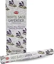 Incense Stick Bulk White Sage Lavender 120 Sticks - 6 Packets Hand Crafted