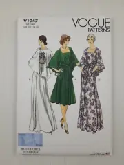 Vogue Sewing Pattern 1947 V1947 Misses Evening Dress in 2 styles Size 8-16 NEW