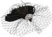 [DEARMAMY] Wedding Hair Accessories Hair Accessories for Bride Clip Robes Glitter Gown Wedding Accessories for Brides Mesh Bride Veil Bachelorette Party Bridal Veil Cup