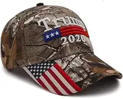 [CINDYWUAU] Donald Trump Hat 2020 Keep America Great Camo MAGA Hat Adjustable Baseball Hat