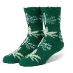 HUF 22HOL-SK00774 聖誕大麻襪 襪子 綠色植物 毛絨襪 保暖襪 長襪 滑板襪 NEVERMIND