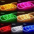5M 10M LED Strip Neon Flex Rope Light DC 12V Outdoor Party Bar Decor Lamp Tubes