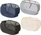 4 Collapsible Laundry Baskets, Foldable Laundry Hamper for Dirty Clothes