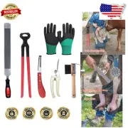 High-Quality Farrier Tools Kit for Horses: Rasp, Nippers & Knife - Must-Have Set