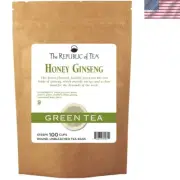 100 Count Honey Ginseng Green Tea - Featured on Today Show, Gluten-Free