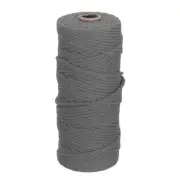 3mm x 109 Yard Dark Gray Cotton Macrame Rope, 2 Strands Twisted Cotton Cord