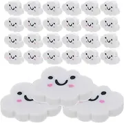 Angoily 50pcs Cloud Shaped Mini Erasers for Cute Pocket Sized Erasers for School Prizes Goodie Bags Halloween Party Favors Fun Stationery Supplies