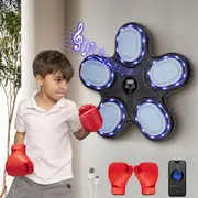 ProPulse Smart Punching Boxing Electronic Music Machine with Box Gloves 9 Speeds