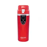 12V / 24V 350Ml Portable Car Stainless Steel Electric Heating Kettle Mini Travel Coffee Tea Milk Cup Mug Thermal Water Bottle Ruby Red Mugs