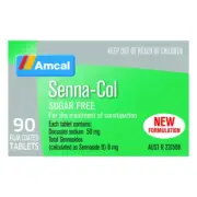 Amcal Senna Col Sugar Free Laxative 90 Tablets