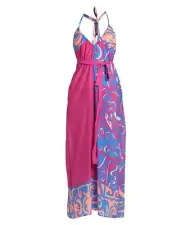 Emilio Pucci Silk Cotton Multicolor Blue Peach Pink Jumpsuit Romper XS S 2 4 38