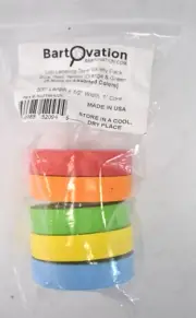 Bart Ovation Lab Labeling Tape Variety Pack 5 Pack 500" x 1/2" x 1" Core