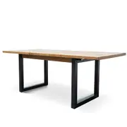 Percy Extendable Dining Table - European Knotty Oak and Peppercorn
