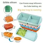 Freezing Storage Container Portion Control Food Box Bpa-free Silicone Freezer