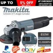 Makita 125mm Angle Grinder 5" Electric Grinding DIY Power Tool Construction