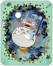 Ensky PT-048N My Neighbor Totoro Moon Light Sky Approx. H 3.9 x W 3.1 x H 1.7 inches (100 x 80 x 42 mm), Made of Paper