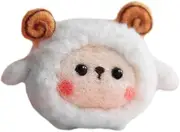 JOINPAYA 1 Set DIY Wool Felt Sheep Craft Kit Felting Supplies for Beginners for Home Decor Create Your Own Cartoon Sheep Ornament Fun Easy Crafting Experience