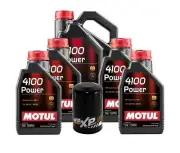 9L Motul 4100 POWER 15W50 Wix XP Filter Motor Oil Change Kit API SL