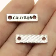 Multicolor 200 Pcs Tibet Silver Courage Connectors 24X6MM B10986