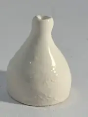 Stoneware Vase 1:12 Scale Dollhouse Miniature White Jug Jar Planter Hand Thrown