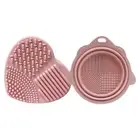 1 Set Brush Cleaner Pad Double Sides Wide Application Makeup Brush Cleaner Pad