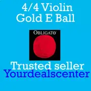 Pirastro Obligato Violin E String 4/4 Gold E Ball End