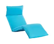 Foldable Sunlounger Oxford Fabric Blue