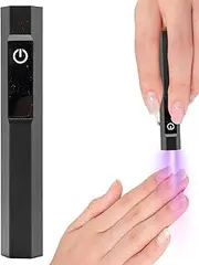 Handheld Gel Lamp,2 Timing Modes Wireless Curing Light with LED Display | Portable Manicure Device Hand Beauty Supplies for Curing Gel