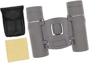 8X Mini Binoculars Clear Vision Folding with Storage Pouch Accessories for Adults and Kids Small Telescope for Birthday Gift, Grey
