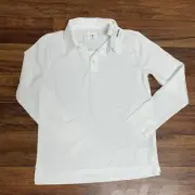 Crewcuts Active J Crew Boys Long Sleeve Tech Polo Shirt Size S 6-7 Stretch NWT