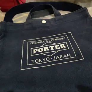 YOSHIDA PORTER 日本製 購物袋 帆布 純棉 手提