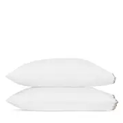 Matouk Stella Scalloped Embroidered Standard Pillowcase, Pair