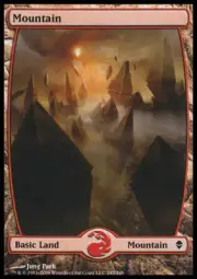 MTG Magic - Mountain B - Zendikar - Common - Foil Near Mint