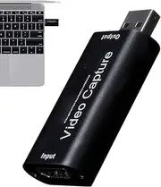 USB Capture Card | Multipurpose High Definition Game Capture Card | Reusable Versatile Audio Grabber for Live Streaming Recording Online Teaching Broadcast