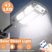 43 LED Solar Street Light Commercial Dusk To Dawn Outdoor Road Wall Lamp