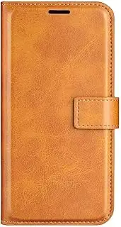 [YKNIUFLY] Case for Oppo A57, PU Leather Flip Folio Wallet Cover, with Card Slots, Case Cover for Oppo A57.(Yellow)