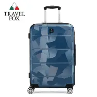 在飛比找Yahoo奇摩購物中心優惠-旅狐TRAVEL FOX 25吋閃耀旅行箱-藍