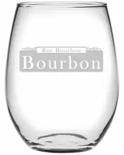 susquehanna Set of Four 21oz Bourbon Street Stemless Wine Glasses