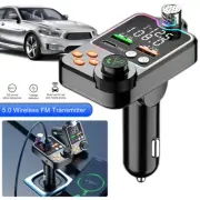 Bluetooth FM Transmitter Car Bluetooth MP3 Player Reusable Double USB beRnF