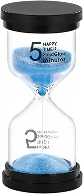 5 Minute Sand Timer, Plastic Hourglass Hour Glass Timer, Acrylic Unbreakable San